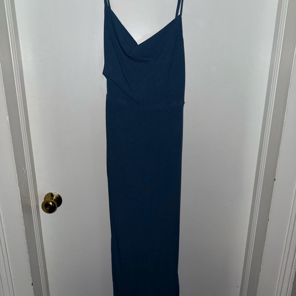 Elegant Blue Women's Dress